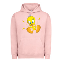 Pigment Salmon tweety bird Urban Hoodie - DesigneFamous