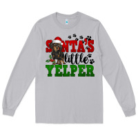 Moon Dust Santa's Little Yelper Long Sleeve Tee - FaDigitalArtStudio