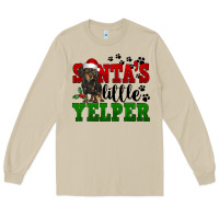 Santa's Little Yelper Long Sleeve Tee | Teevron