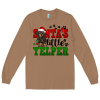 Toasted Coconut Santa's Little Yelper Long Sleeve Tee - FaDigitalArtStudio