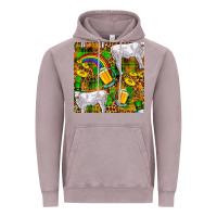Vintage Zinc St. Patricks Cow With Rainbow And Beer Seamless Vintage Hoodie - FaDigitalArtStudio