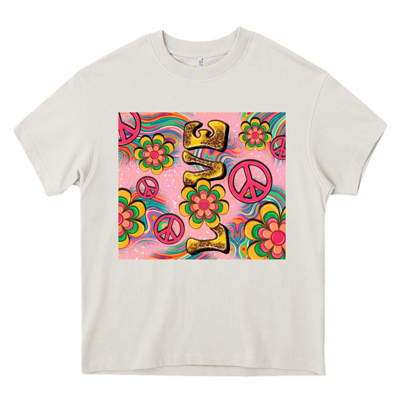 Peace Love Hippie Daisy Heavy Core Tee by TumblerDesignByShophia | Teevron