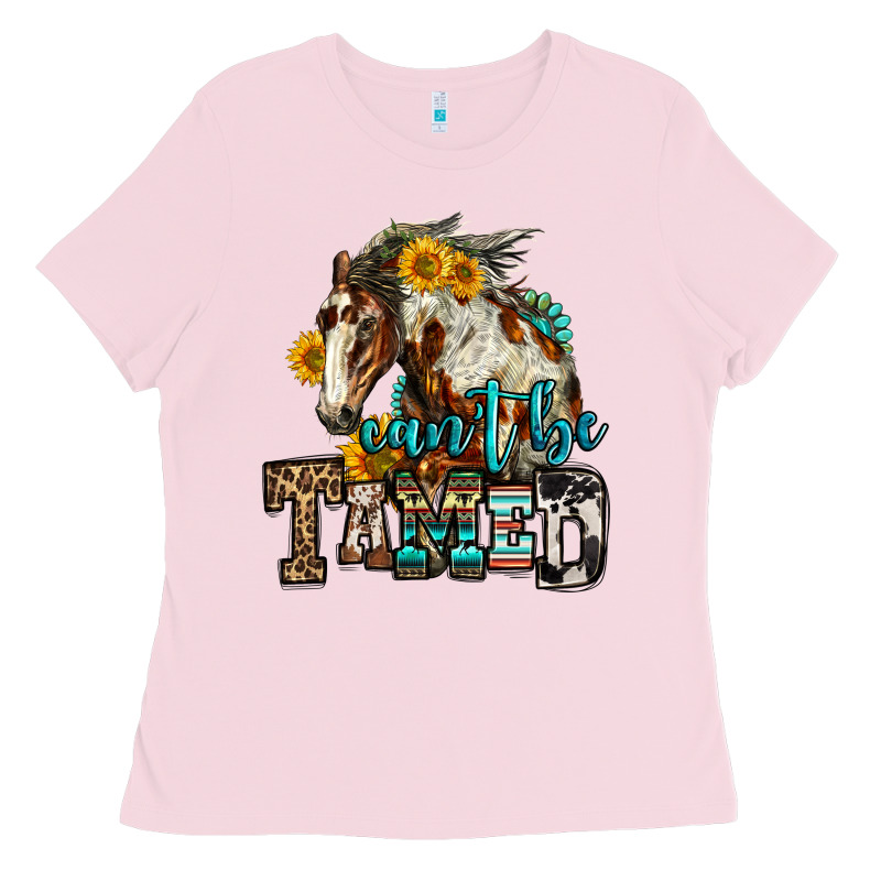 Can't Be Tamed Horse Ladies Tee by OliviaCreatesArt | Teevron