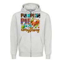 Dove Grey pumpkin pie fixes everything Zipper Hoodie - AdoDesignShop