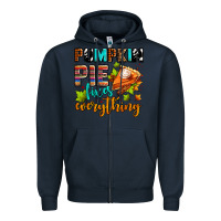 Navy pumpkin pie fixes everything Zipper Hoodie - AdoDesignShop