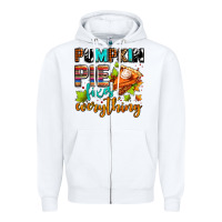White pumpkin pie fixes everything Zipper Hoodie - AdoDesignShop