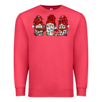 Cardinal gnome with christmas lights Premium Sweatshirt - JahusDesignShop