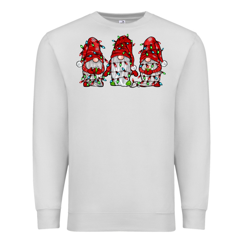 Gnome With Christmas Lights Premium Sweatshirt by JahusDesignShop | Teevron