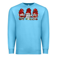 Ocean Blue gnome with christmas lights Premium Sweatshirt - JahusDesignShop