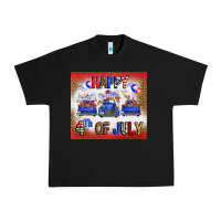 Black Western Happy Fourth Of July Urban Heavy Tee - FaDigitalArtStudio