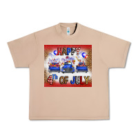 Burro Western Happy Fourth Of July Urban Heavy Tee - FaDigitalArtStudio