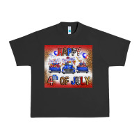 Pigment Black Western Happy Fourth Of July Urban Heavy Tee - FaDigitalArtStudio