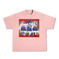 Salmon Western Happy Fourth Of July Urban Heavy Tee - FaDigitalArtStudio
