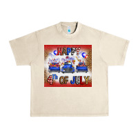 Sandshell Western Happy Fourth Of July Urban Heavy Tee - FaDigitalArtStudio