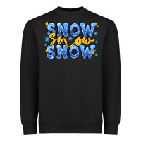 Black snow snow snow with sparkle Heavyweight Sweatshirt - AdoDesignShop