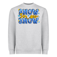 Heather Grey snow snow snow with sparkle Heavyweight Sweatshirt - AdoDesignShop