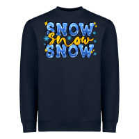 Navy snow snow snow with sparkle Heavyweight Sweatshirt - AdoDesignShop