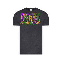 Vintage Black Nurse Mardi Gras Vintage Tee - FaDigitalArtStudio