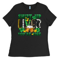 Black Shut up liver you're fine Ladies Tee - CowGirlArtShop