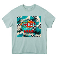 Arona hot mess boy mama with fire Heavy Core Tee - TumblerDesignByShophia