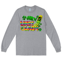 Heather Grey Hey lucky lady flip phone Long Sleeve Tee - FaDigitalArtStudio