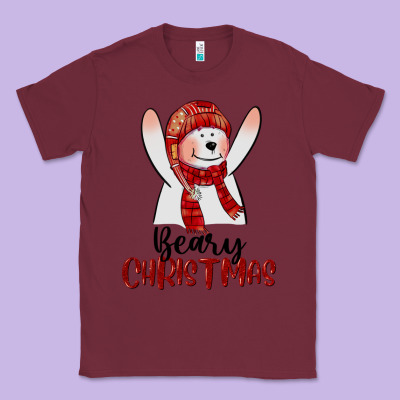 Beary Christmas Classic Tee Designed By Cowgirlartshop