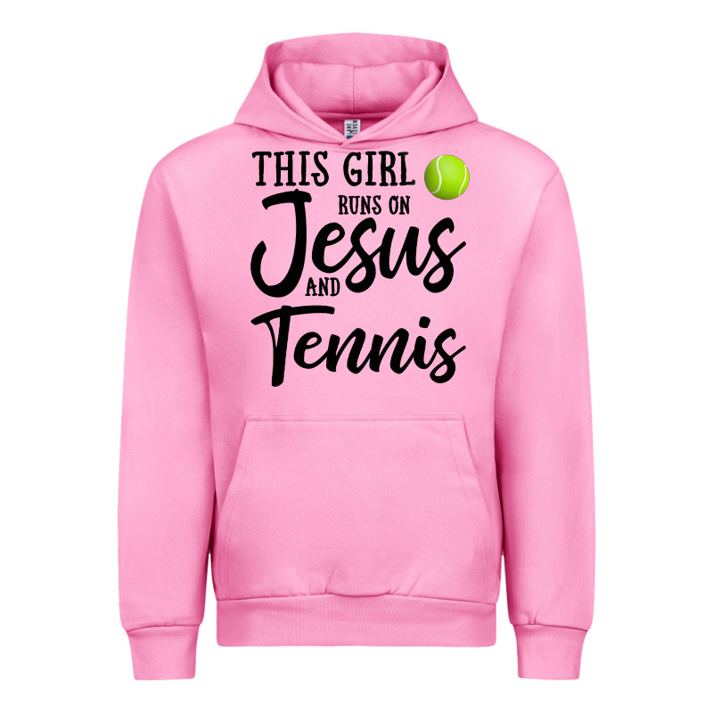 This Girl Runs On Jesus And Tennis Urban Hoodie by DesigneFamous | Teevron