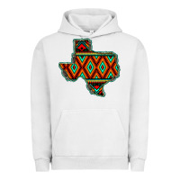 Pigment Lunar Rock Texas Map With Aztec Background Urban Hoodie - JahusDesignShop