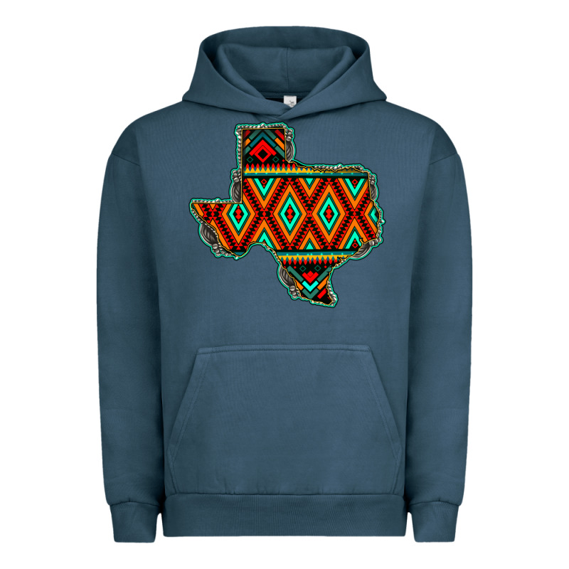 Texas Map With Aztec Background Urban Hoodie by JahusDesignShop | Teevron