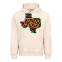 Sandshell Texas Map With Aztec Background Urban Hoodie - JahusDesignShop