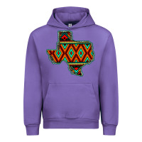 Tulip Texas Map With Aztec Background Urban Hoodie - JahusDesignShop