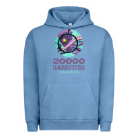 Pigment Pebble Blue 20000 leagues under the sea   movie Urban Hoodie - DesigneFamous