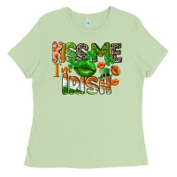 Matcha Kiss me i am irish St. Patrick's Day Ladies Tee - CowGirlArtShop