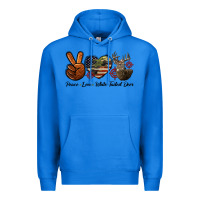 True Royal Peace Love White Tailed Deer Premium Hoodie - LillyAllenDesigns