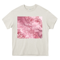 Cream glitter pink agate Heavy Core Tee - TumblerDesignByShophia