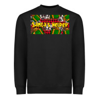 Black santa's helper with gifts Heavyweight Sweatshirt - AdoDesignShop