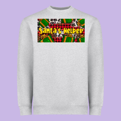 Santa's Helper With Gifts Heavyweight Sweatshirt Designed By Adodesignshop