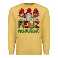 Antique Gold feliz navidad gnomies Premium Sweatshirt - JahusDesignShop