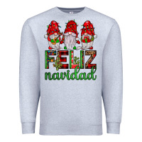 Heather Grey feliz navidad gnomies Premium Sweatshirt - JahusDesignShop