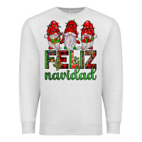 Oatmeal Heather feliz navidad gnomies Premium Sweatshirt - JahusDesignShop