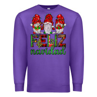 Purple feliz navidad gnomies Premium Sweatshirt - JahusDesignShop