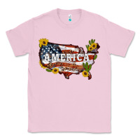 Bubblegum Pink usa map Classic Tee - Artiststas