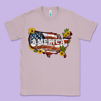 Usa Map Classic Tee Designed By Artiststas