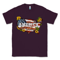Plum usa map Classic Tee - Artiststas