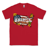 Red usa map Classic Tee - Artiststas