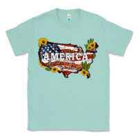 Seafoam usa map Classic Tee - Artiststas