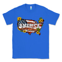 True Royal usa map Classic Tee - Artiststas
