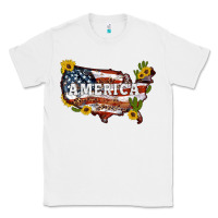 White usa map Classic Tee - Artiststas