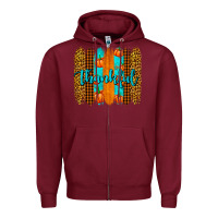 Burgundy thankful brushstrokes Zipper Hoodie - AdoDesignShop