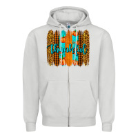 Dove Grey thankful brushstrokes Zipper Hoodie - AdoDesignShop